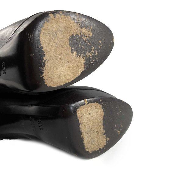 Gucci  Leather Platform Knee High Boots IT 35.5 US 5.5 Brown - Picture 7 of 9